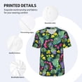 thumbnail image 4 of Daiia Watercolor Cactuses Mens Baseball Jersey Button Down Shirts Short Sleeve Sports Uniforms-3X-Large, 4 of 9