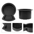 thumbnail image 2 of MasteelfCA 4 Pcs Insert Universel pour Porte-Gobelet de Voiture pour Véhicule Récréatif RV Bateau, 2 of 8