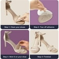 thumbnail image 5 of Metatarsal Pads Ball of Foot Cushions, Heel Inserts for Women, Foot Pain High Heel Comfort Shoe Filler, Heel Pads Grips for Shoe Too Big, Loose Shoes, Blisters (Beige+Black) D90, 5 of 6