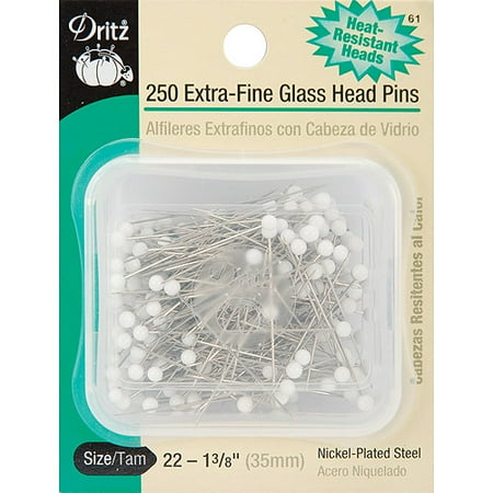 Extra, Fine Glass Head Pins, Size 22, 250/pkg