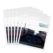 3drose, Moving Train, 6 Greeting Cards with Envelopes