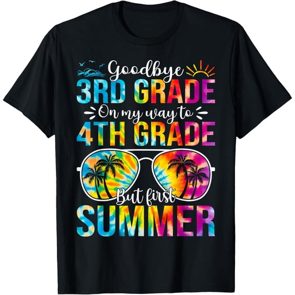 Goodbye 3rd Grade One My Way To 4th Grade Summer Vintage T-shirt