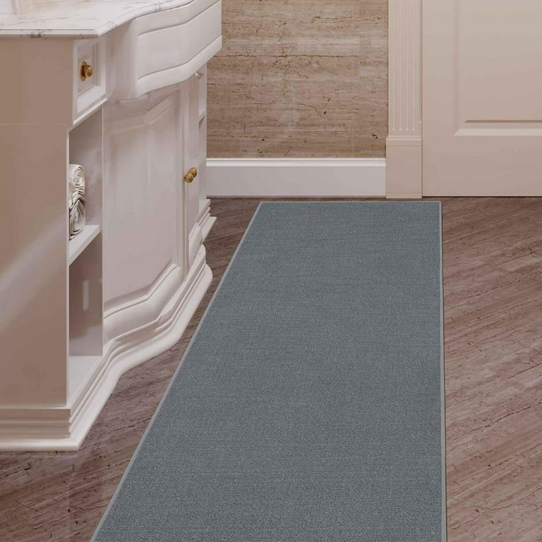 Sweet Home Stores Waterproof Non-Slip 2x10 Indoor Runner Rug Carpet  Protector Mat, 2'2 x 10', Clear 