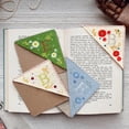 thumbnail image 5 of Nomeni ?? 26 Letters Elegant Personalized Hand Embroidered Corner Bookmark Four Seasons Fun Bookmark Decoration Handmade Custom Letter Bookmark Hand Stitched Corner Bookmark, 5 of 5