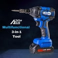 thumbnail image 2 of ACDelco ARI20132-PM 20V Brushless 1/2" Corless Impact Wrench- OEM Trusted Brand, Power for Automotive Repair, 251 Ft-lbs (350Nm), 2600RPM High Torque Impact Gun,1x2.0Ah Batteries, 2 of 6