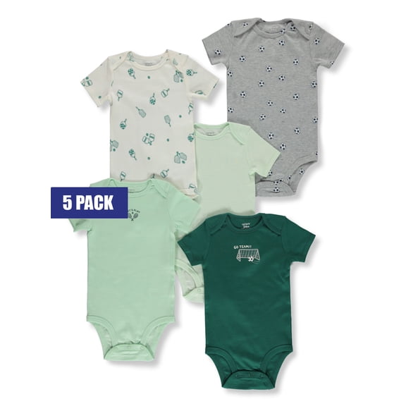 Carter's Baby Boys' 5-Pack Football Bodysuits Color: multi Size: 3 months