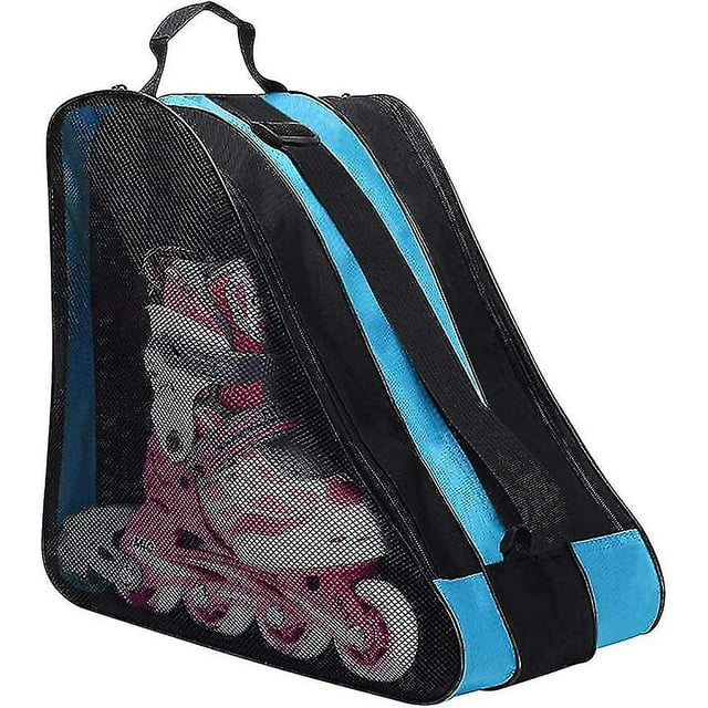 Bolsas para patines de hielo para niños, zapatos de patinaje sobre ruedas Oxford resistentes, bolsa de transporte, bolsa para patines en línea, 11 Feliz Sencillez