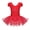 Red, variant on iEFiEL Kids Girls Ruffled Cap Sleeve Ballet Leotard Dancewear Sequined Ballet Dance Gymnastics Leotard Tutu Dress Ivory 3-4