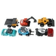 thumbnail image 2 of Juego de camiones de ingeniería, paquete de 6, juego de juguetes para camiones de construcción 1: 64, vehículos de construcción de aleación elaborados con cuidado, 2 of 8
