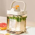 thumbnail image 4 of Dispensador de bebidas de plástico portátil de 23 L refrigerador jarra de agua fría jarra de jugo, 4 of 8
