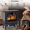 thumbnail image 4 of Fusion  Electric Fireplace Heater Portable Stove Heater Freestanding Fireplace, 5300 BTU, Realistic Flame Effect, 4 of 7