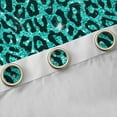 thumbnail image 4 of Feelyou Cheetah Leopard Print Black Out Curtains, Blue Bling Art Curtains Pack of 2 (42x63 Each), Chic Polka Dot Abstract Bedroom Curtains, Living Room Curtains Decor, 4 of 6