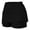 Black, variant on Babcutegg Womens Short Polyester&Spandex Two Pockets Elastic Waist Clothes for Women Black S