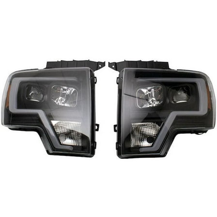 Headlight Set 2 Piece - Compatible with 2009 - 2014 Ford F-150 2010 2011 2012 2013