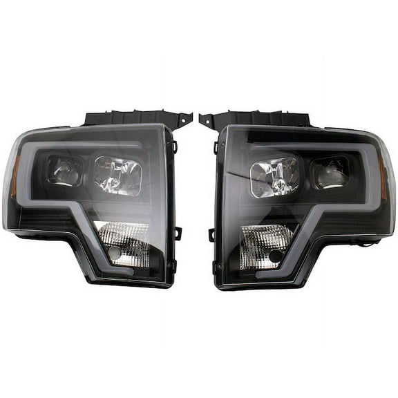 Headlight Set 2 Piece - Compatible with 2009 - 2014 Ford F-150 2010 2011 2012 2013