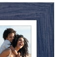 thumbnail image 4 of Americanflat 5x7 Picture Frame with Shatter-Resistant Glass Fits 4x6 Photos with Mat Hudson Distressed - Blue, 4 of 9