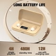 thumbnail image 4 of Small Invisible Tiny Earbuds Wireless Bluetooth Earphones for Small Ears ENC Noise Cancelling Soft in Ear Headphones TWS Sleep Mini Discreet Comfortable Ear Buds for iPhone Android Side Sleeping Work, 4 of 7