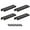 Black, variant on Uxcell 250mm/9.8 inch Aluminum Alloy Furniture Pull Handle Silver Tone 4 Pack
