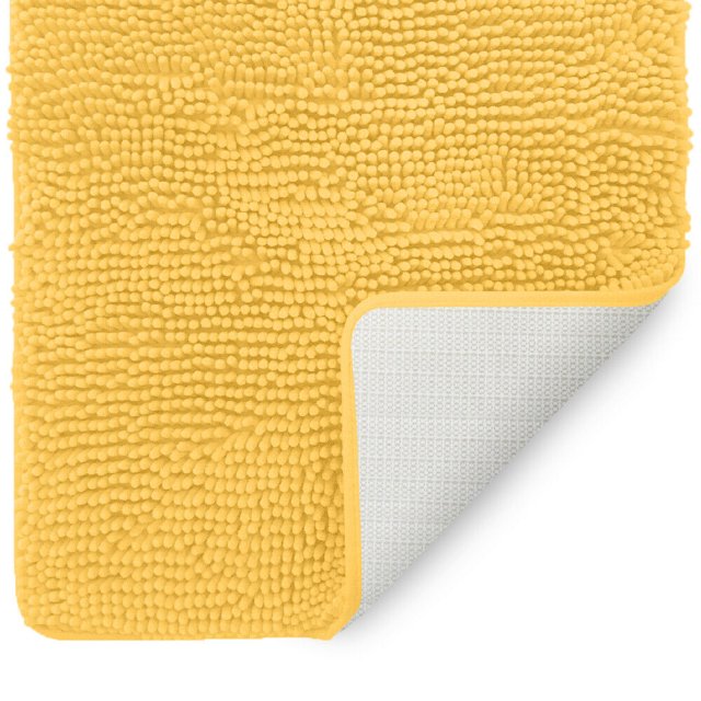 Estera de Baño de Luxurux-Extra Soft Soft Lage Bath Ducha 24 x 36 '' Matera de Baña, 1 '' Material de Microfibra de Chenille, Alfombra de Binado Peludo Súper Absorbente. Lavado A Mácina y Seco LuxUrux tapetes para baño