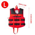 thumbnail image 3 of Flotation Jacket,High Buoyancy Oxford Fabric Safety Vest With Quick Release Buckles,Water Resistant Floating Gilet For Fishing Swimming Car Emergency(Red), 3 of 6