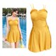 thumbnail image 5 of Trajes de Baño para Mujer Trajes de Baño de Control con Modesta Boyshort Traje de Baño para Damas Monokini Vintage Amarillo XL Salvador Traje de baño de las mujeres, 5 of 6