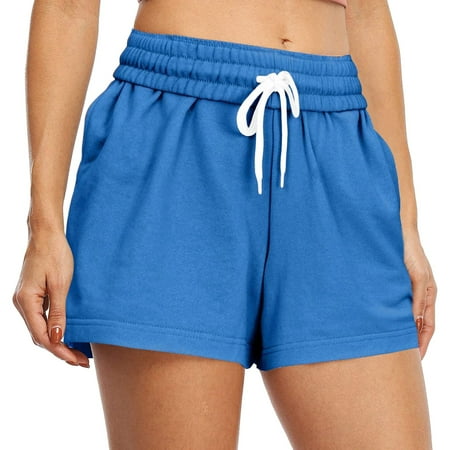 Blphud Shorts Women Womens Boy Shorts Underwear Women s Casual Summer Drawstring Sports Shorts plus Size Sexy Pajamas for Women Shorts Set Blue S