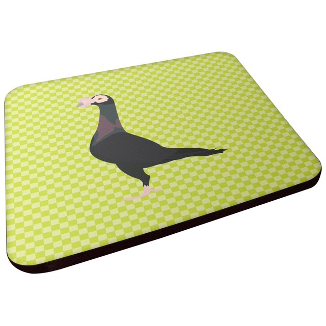 ""Caroline'S Treasures Posavasos Decorativos De Color Verde Paloma Mensajera Inglesa, 3,5"""" Multicolor""