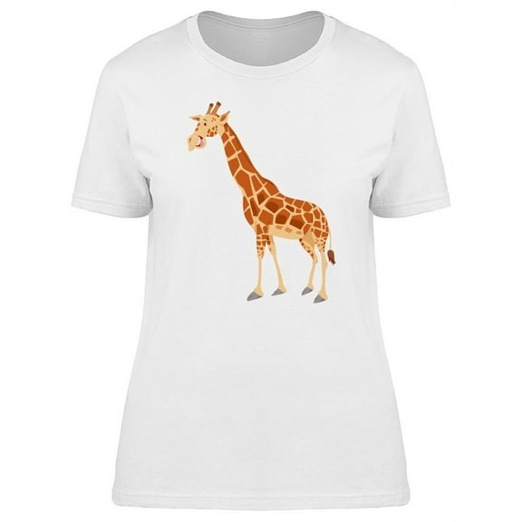 Lovely Cartoon Giraffe T-Shirt Women -Image by Shutterstock, Female Small