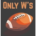 thumbnail image 4 of Only W's American Football Adult Charcoal Crew Neck Short Sleeve Tee-XL, 4 of 4