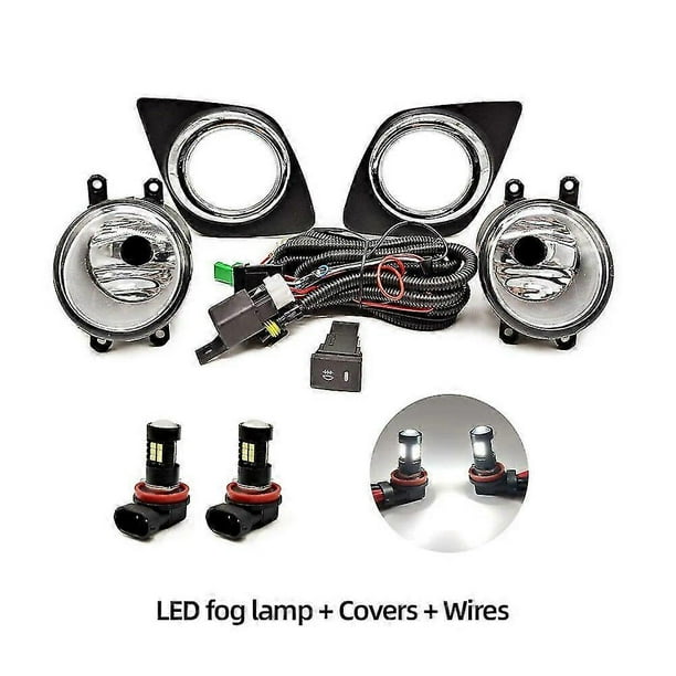 Luz antiniebla LED para Toyota Rav4 2009-2012, cable de faro antiniebla, interruptor, rejilla, cubierta, marco de luces antiniebla halógenas s202412247053