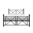 thumbnail image 3 of Home Elegance 2047FBK-1 39.5 x 25.75 in. Full Size Mardelle Metal Platform Bed - Black, 3 of 4