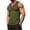 Green, variant on Men's Sleeveless 1/4 Zip V Neck Tank Tops Muscle Fit Athletic Workout Shirts Summer Quick Dry Performance Tee with Contrast Trim for Bodybuilding Fitness Training