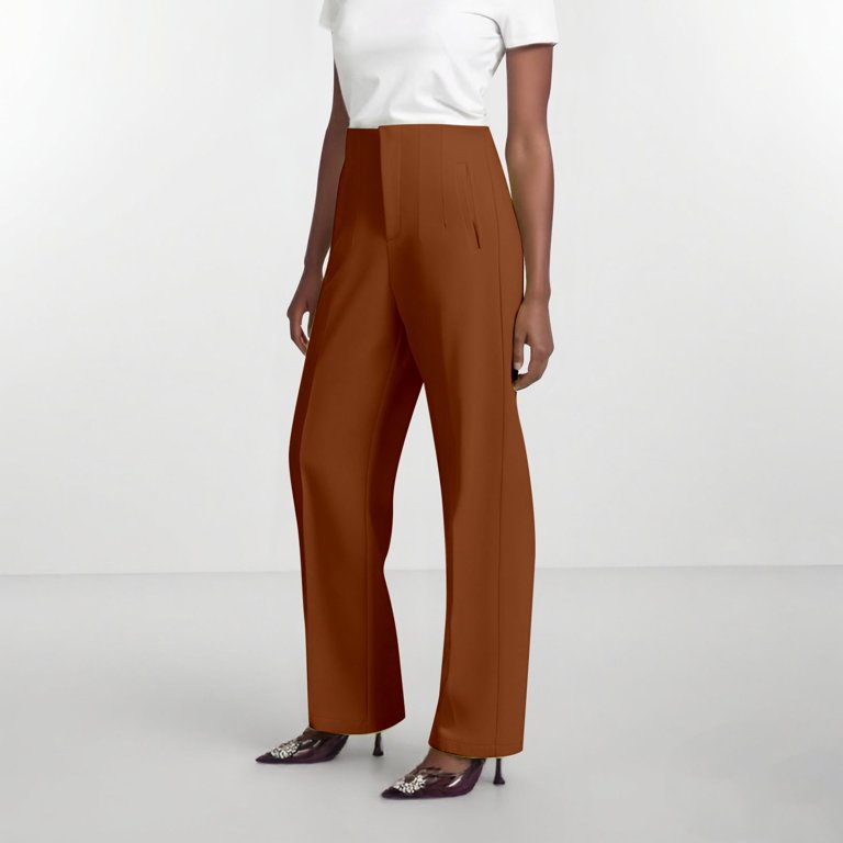 baggy brown dress pants Mens Pleated Dress Pants Chocolate Brown Wide Leg Slacks Pleated Baggy   MensUSA