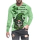 thumbnail image 5 of Ceisia Fashion Mens Graphic Printed Round Neck Gift Long Sleeve Casual Fashion Daily Wear Tee Tops, 5 of 5
