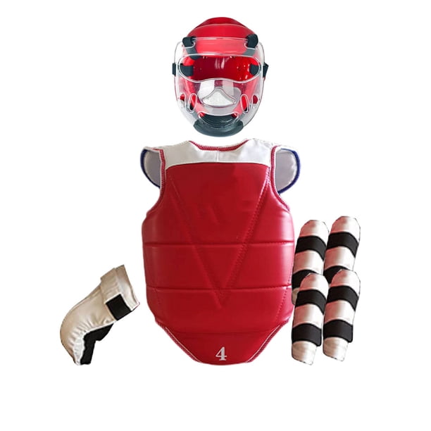 Advancent 5 uds Taekwondo equipo de protección casco Brace deportes niños adultos protección cabeza Protector para equipo de boxeo Boxeo Talla 2