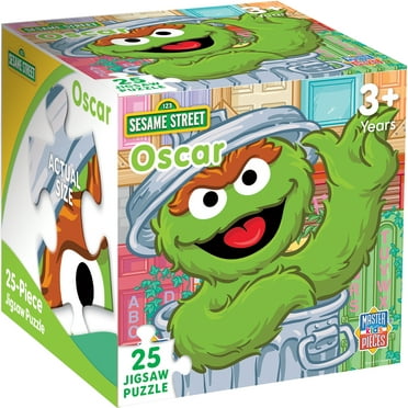 MasterPieces Sesame Street Oscar The Grouch 25-Piece Jigsaw Puzzle for Kids - Fun & Educational