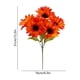 thumbnail image 3 of Ramo de girasoles artificiales de otoño, flores artificiales, Acción de Gracias, Festival de las Cosechas, plantas decorativas en macetas, arreglo en macetas, 3 of 6