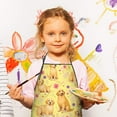 thumbnail image 3 of Golden Retrievers and Pioneer Flower Kids Aprons for Girls and Boys,Adjustable Neck Strap Toddler Aprons for Kids Cooking Baking, 3 of 7