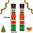 thumbnail image 2 of 1 Pair Nutcracker Christmas Porch Decorations Outdoor Soldier Model Hanging for Kids Home Party, 71" x 12", 2 of 7