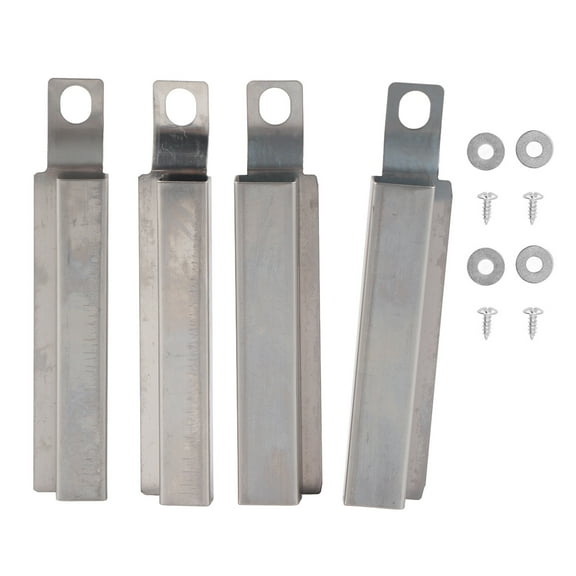 Grill Burner Tube, 4 PC Universal Stainless Steel Pipe Tube BBQ Gas Repair Parts Kits for Outdoor Gourmet Grill Models, Grill Replacement for Model XH00417 Fire Tube Kit