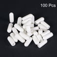 thumbnail image 2 of Uxcell 100pcs Round Rubber End Caps 4mm White Vinyl Cover Screw Thread Protectors, 2 of 6