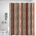 thumbnail image 4 of Bohemian Striped Shower Curtains Boho Indian Style Colorful Vertical Stripe Design Modern Bathroom Decor Waterproof Polyester Fabric 72x84 Inch Shower Curtains Sets with Hooks, 4 of 6