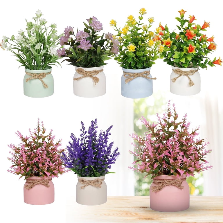 1 Pcs Random Artificial Faux Plants, Small Fake Flowers Indoor  display picture 1