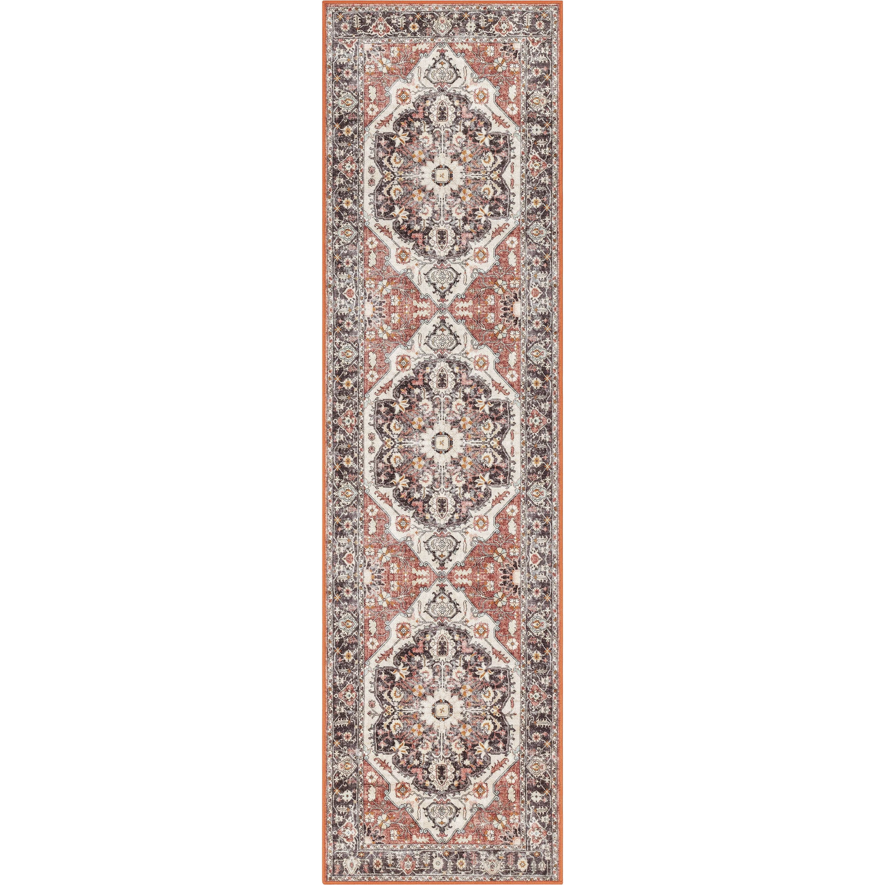 Well Woven Kings Court Zazzu Traditional Medallion Oriental Multi 2'7" x 9'10" Runner Rug