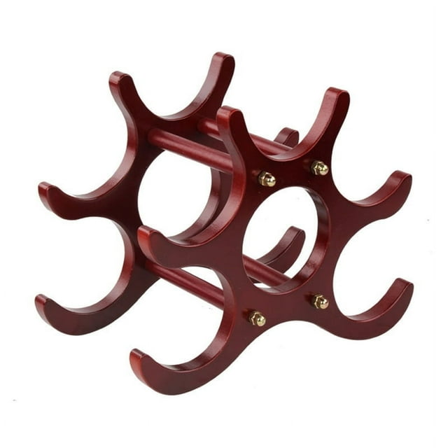 Estante de madera para vino, soporte para vino, soporte de exhibición ensamblado para cocina