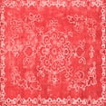 thumbnail image 1 of Ahgly Company Indoor Square Abstract Red Modern Area Rugs, 6' Square, 1 of 4