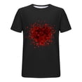 thumbnail image 4 of Camisetas de Manga Larga para Hombres, Camiseta de Manga Corta de Fitness de Impresión Del Día de San Valentín, Mezcla de Algodón Casual, 4 of 8