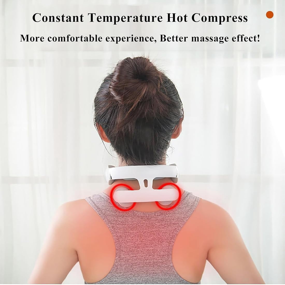 Magic Pro 2.0 Neck Massager, 2026 Upgraded 4-Head Magic Pro 2.0 Neck Massager with Heat, 6 Vibration Modes & 15 Intensity Levels, Relaxation Device Hands Free for Women Men Gifts