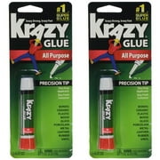Krazy Glue, All-Purpose Precision Tip, 0,.07 oz (2 Pack) Clear