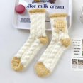 thumbnail image 4 of Dalrosia Womens Fuzzy Socks Fluffy Warm Slipper Winter Comfy Thermal Cozy Plush Sleep Home Cabin Socks, 4 of 4
